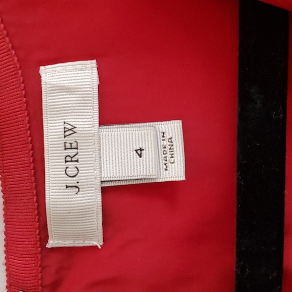 J.Crew, red a-line business dress, sz.4 - Picture 4 of 5
